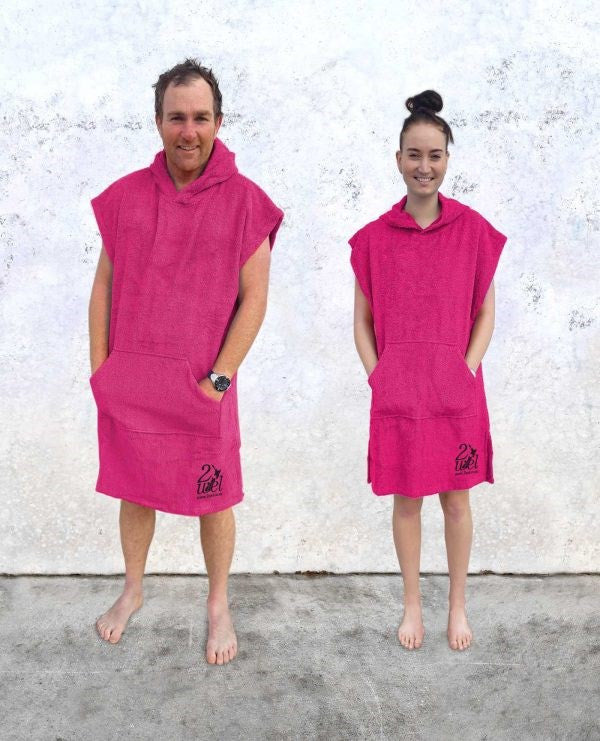 2Wel - Unisex Hooded Towel S-XL - Pink