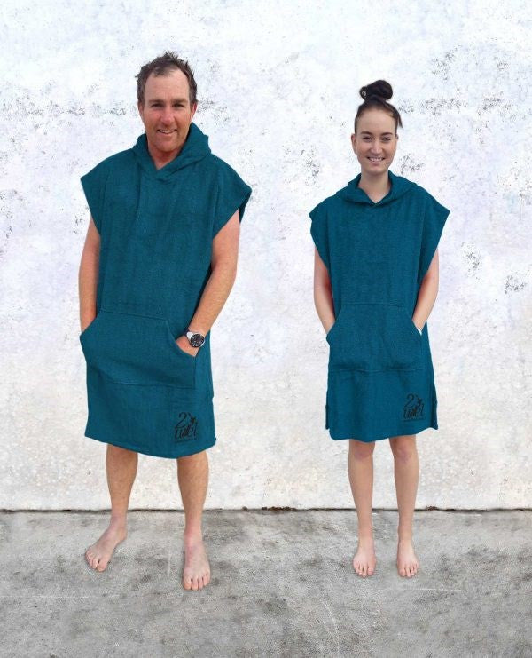 2Wel - Unisex Hooded Towel S-XL - Teal