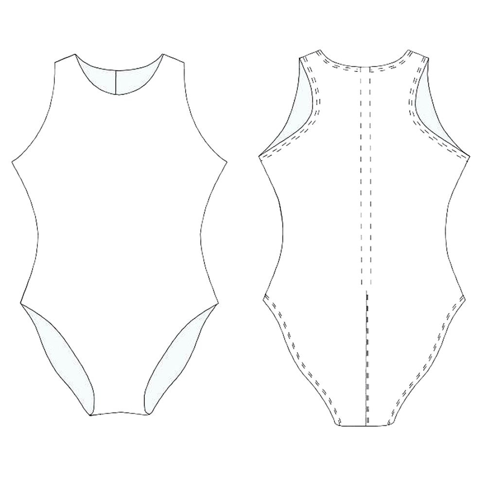 Teamline - Womens Water Polo Suit Template