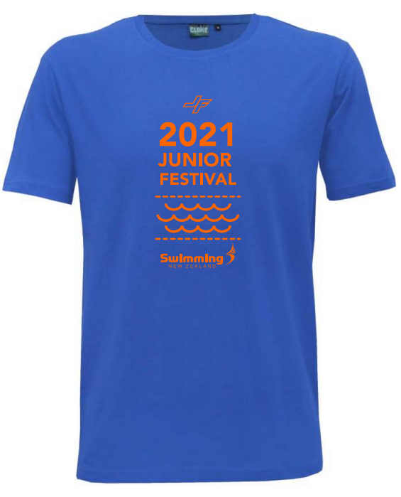 Swimming NZ - Junior Festival 2021 - T-Shirt - Royal