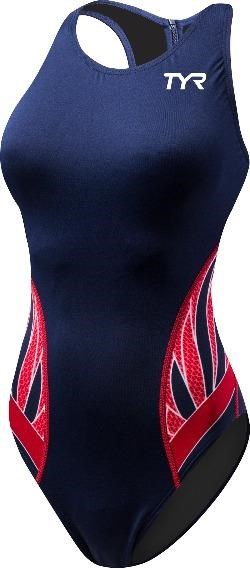 TYR - Womens - Phoenix Splice Destroyer Water Polo - Navy/Red