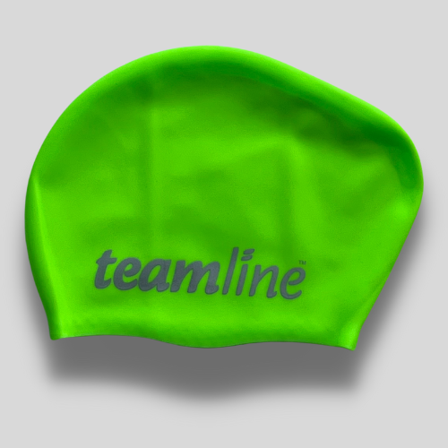 Teamline - Suede Silicone Swim Cap Long Hair - Assorted Colours