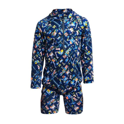 Funky Trunks - Toddler Boys - Go Jump Suit - Can We Build It?