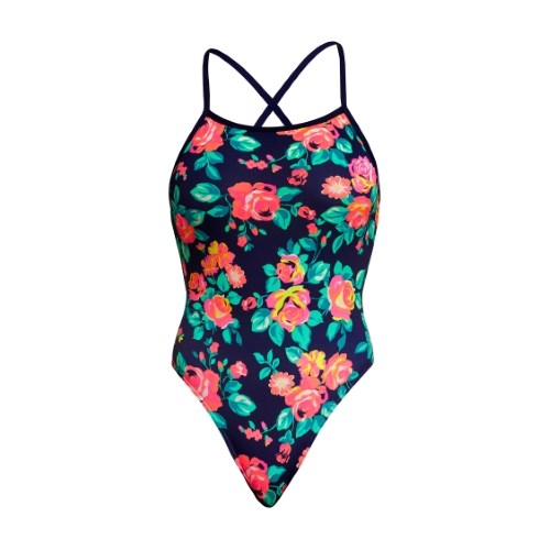 Funkita - Womens - Tie Me Tight One Piece Swimsuit - Full Bloom