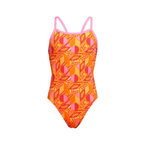 Funkita - Girls - Single Strap One Piece - Orange Crush