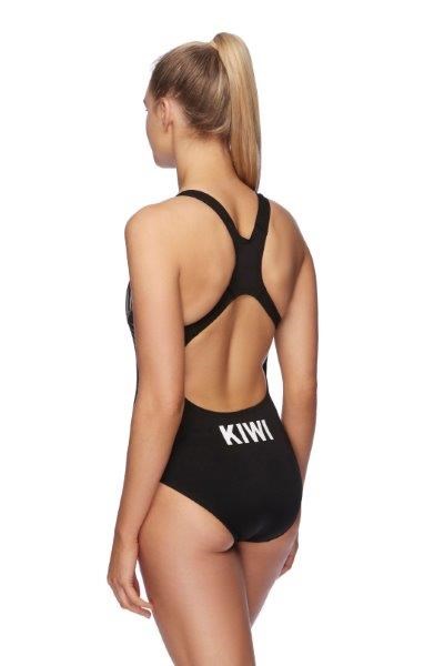 Speedo - Womens - Kiwi Medalist One Piece - Black/Silver