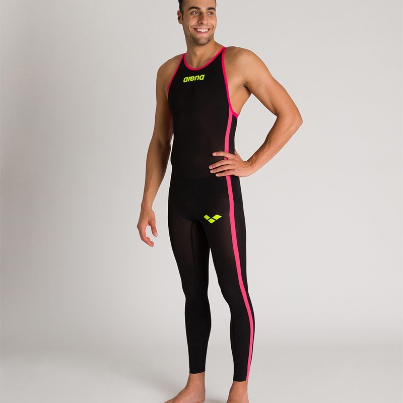 Arena - Mens - Powerskin R-EVO+ Open Water Closed Back - Black Fluro