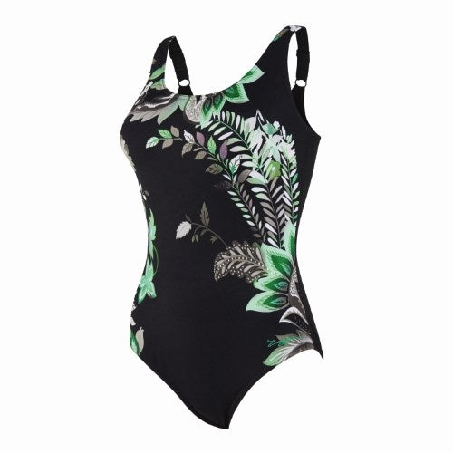 Zoggs - Womens - Adjustable Scoopback One Piece - Botanical