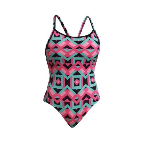 Funkita - Womens - Diamond Back One Piece - Square Stare