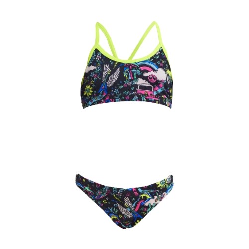 Funkita - Girls - Racerback Two Piece - Hippy Dippy