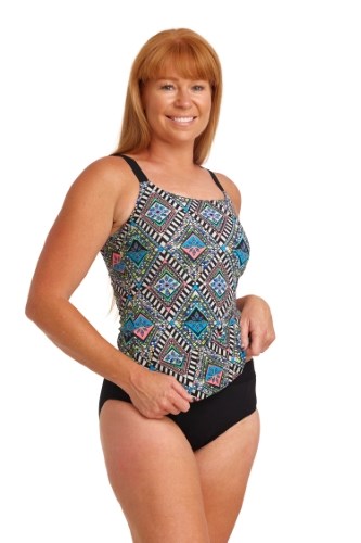 Funkita - Womens - Scoop Neck Tankini Top - Weave Please