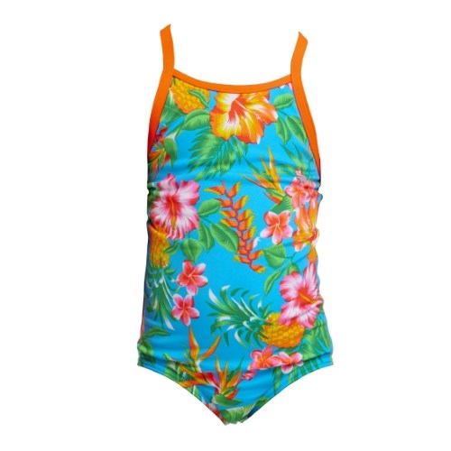 Funkita - Toddler Girls - Printed One Piece - Blue Hawaii