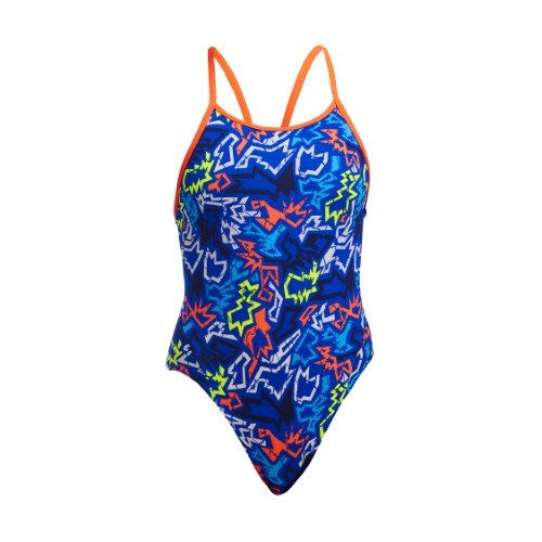 Funkita - Girls - Diamond Back One Piece - Broken Hearts