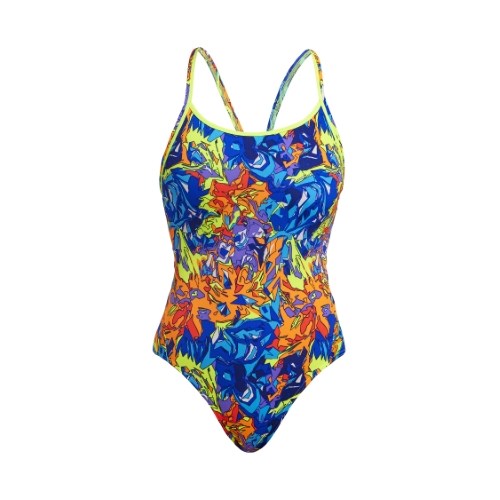 Funkita - Womens - Diamond Back One Piece - Mixed Mess