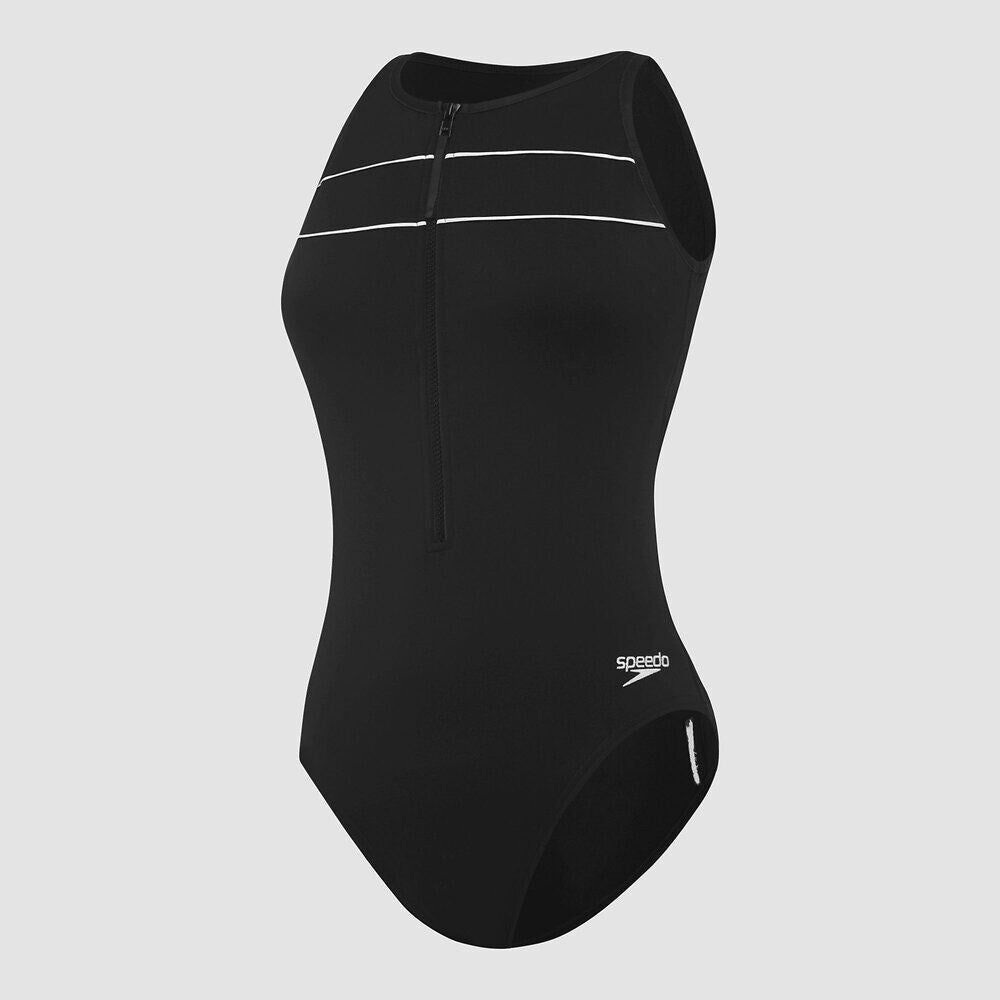 Speedo - Womens - Spirit Turbo Suit One Piece - Black/White