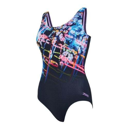 Zoggs - Womens - Actionback One Piece - Digital Daisy