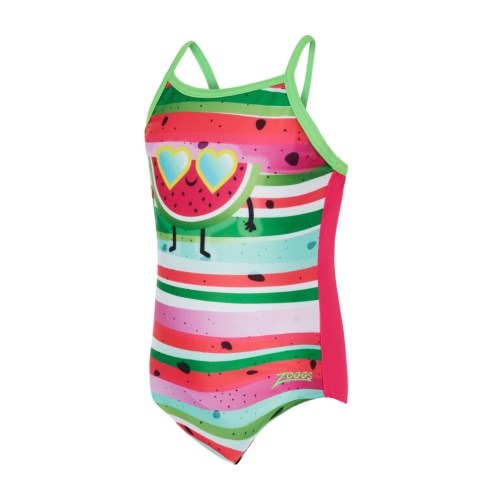 Zoggs - Toddler Girls - Tex Back One Piece - Melon Smile