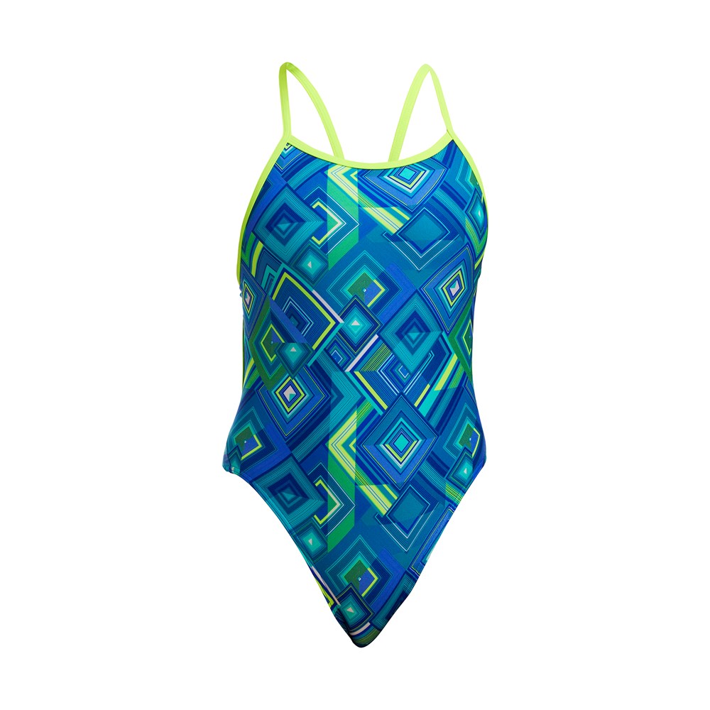 Funkita - Girls - Single Strap One Piece - Help Me Rhombus