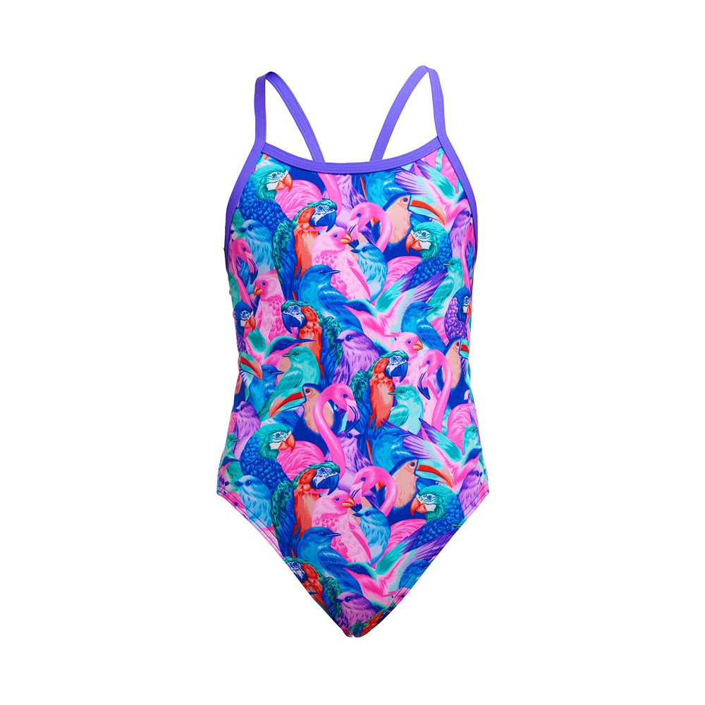 Funkita - Girls - Single Strap One Piece - Birds Gone Wild