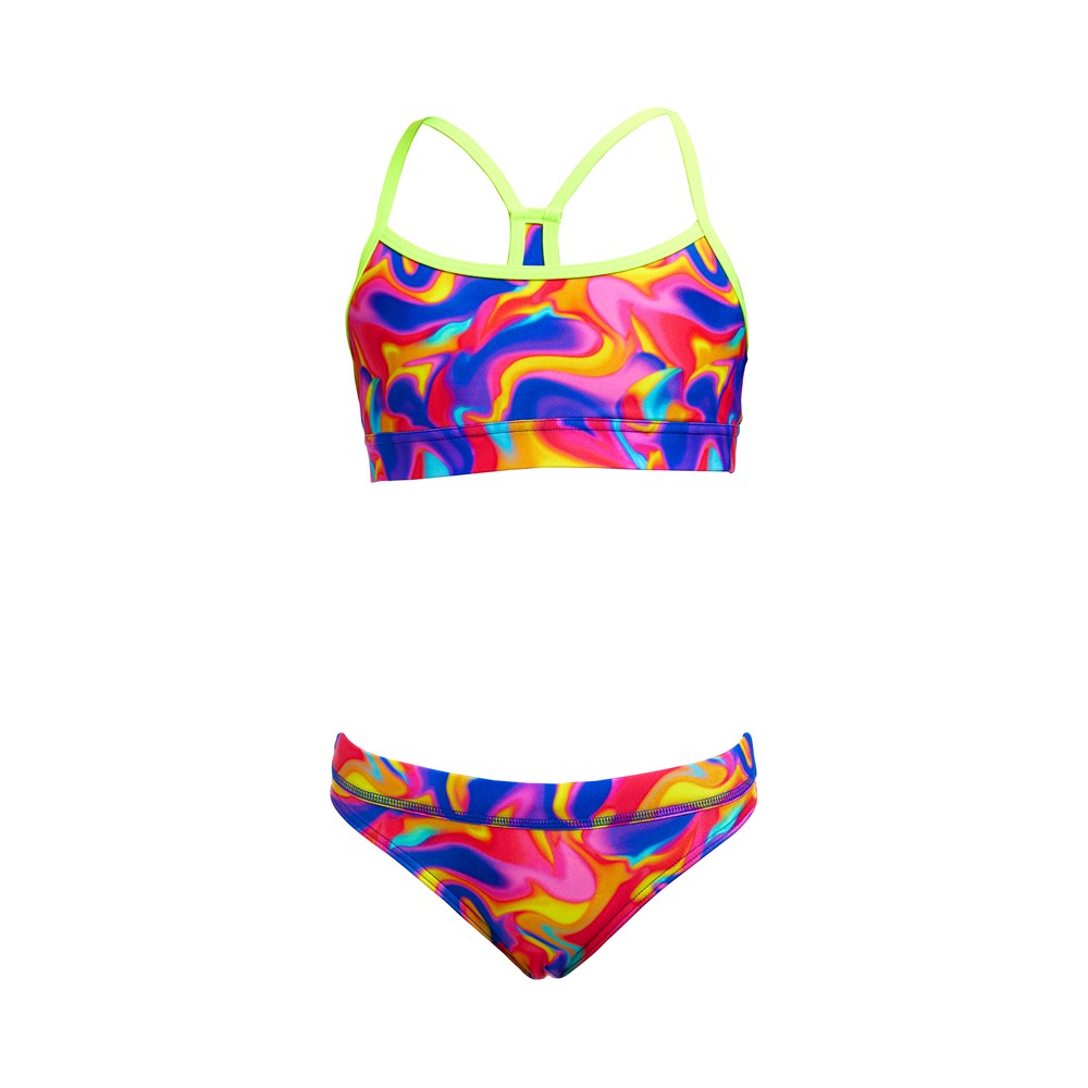 Funkita - Girls - Racerback Two Piece - Summer Swirl