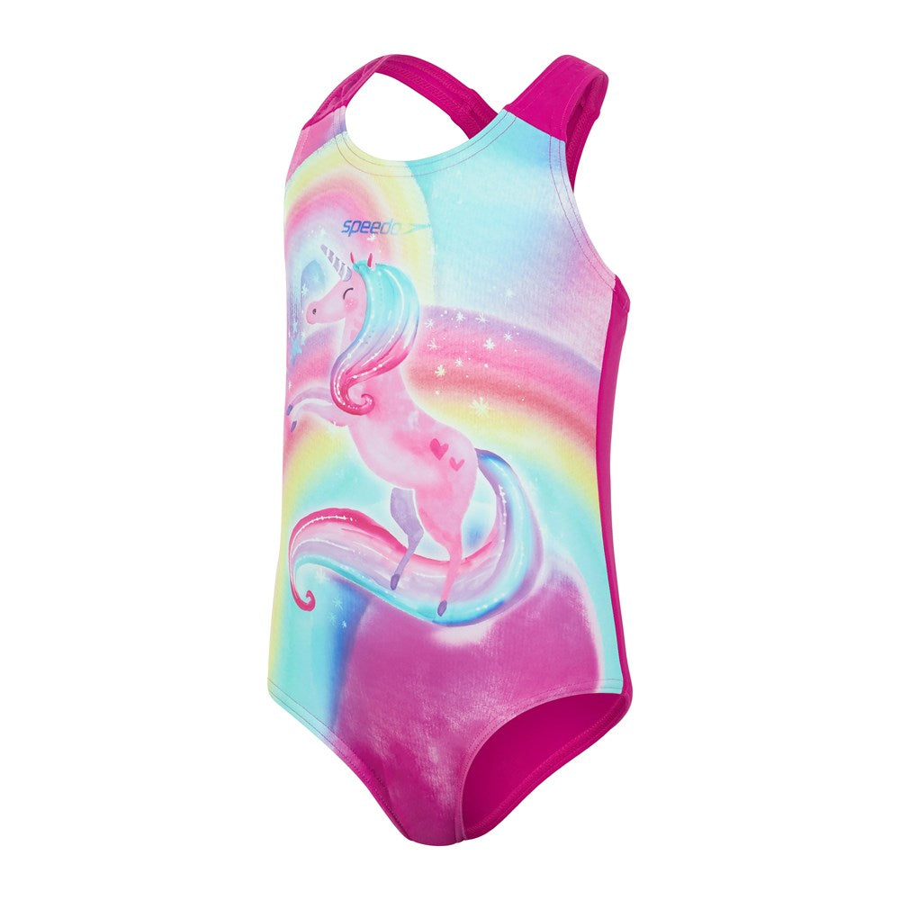 Speedo - Toddler Girls  - Digital Placement Swimsuit One Piece - Thai/Spearmint