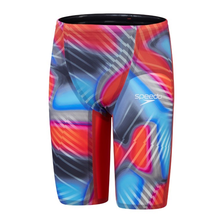 Speedo - Mens - Fastskin LZR Pure Valor 2 Jammer - Flame Red/Picton Blue