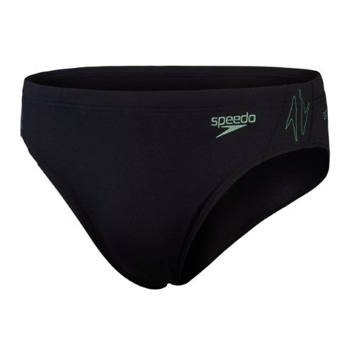 Speedo - Mens - HyperBoom Splice 7cm Brief - Black/Country Green