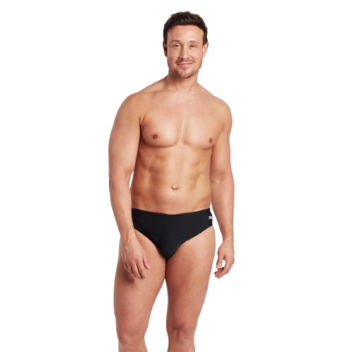 Zoggs - Mens - Etch Racer Brief - Black