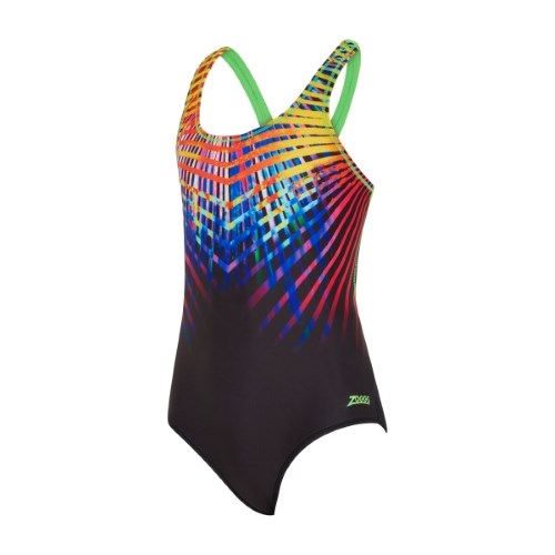 Zoggs - Girls - Rowleeback One Piece - Neon Vibe