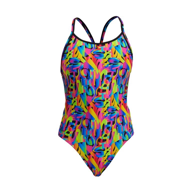 Funkita - Womens - Diamond Back Secure One Piece - Colour Funk