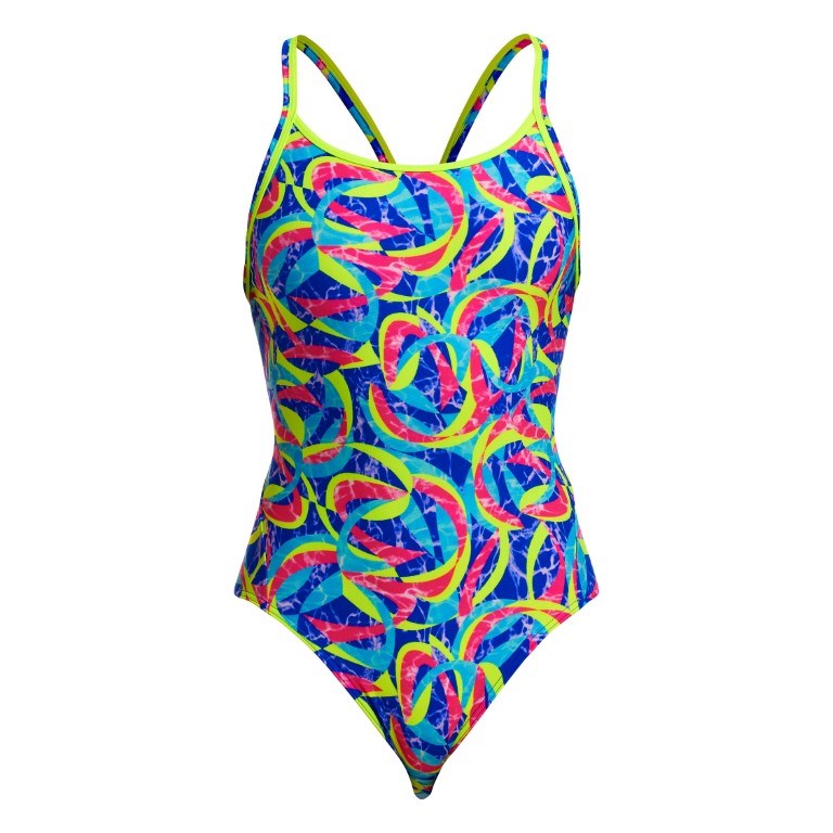 Funkita - Girls - Diamond Back One Piece - Choppy Waters