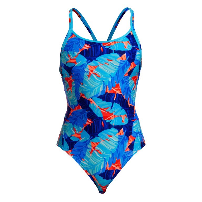 Funkita - Womens - Diamond Back One Piece - Lotsa Leaves