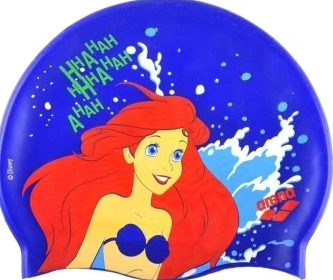 Arena - Junior Silicone Swim Cap - Ariel Disney