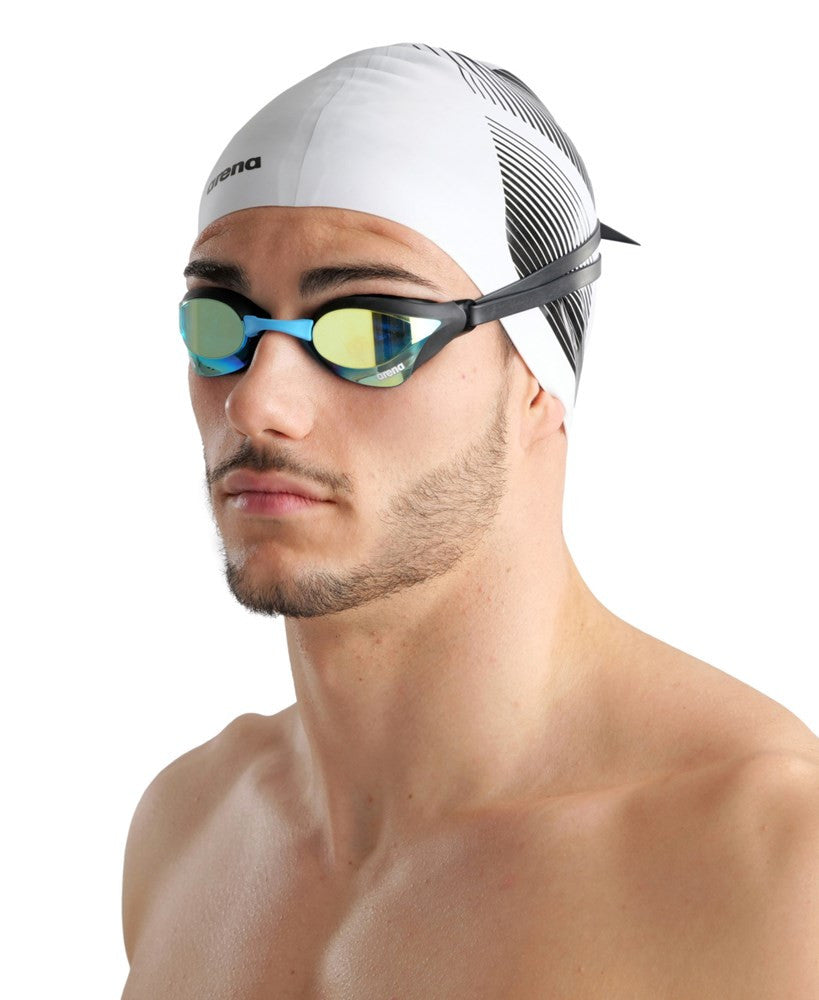 Arena - Cobra Core Swipe Mirror Goggle - Aqua Black