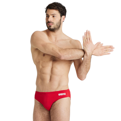 Arena - Mens - Team Solid Brief - Red White