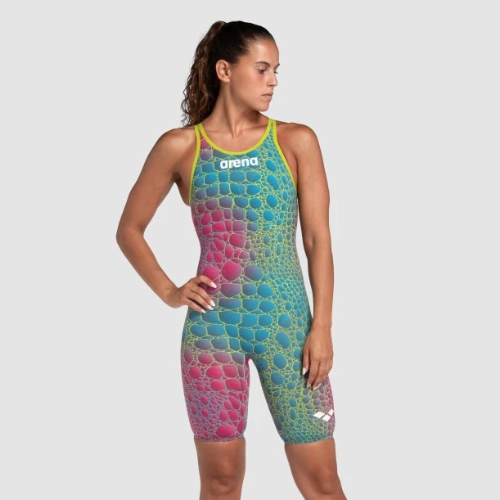 Arena - Womens - Powerskin Carbon Air2 Open Back Kneeskin - Limited Edition Aurora Caimano