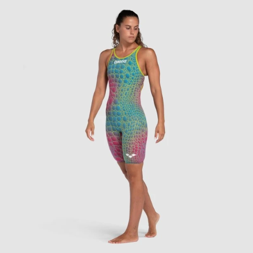 Arena - Womens - Powerskin Carbon Air2 Open Back Kneeskin - Limited Edition Aurora Caimano