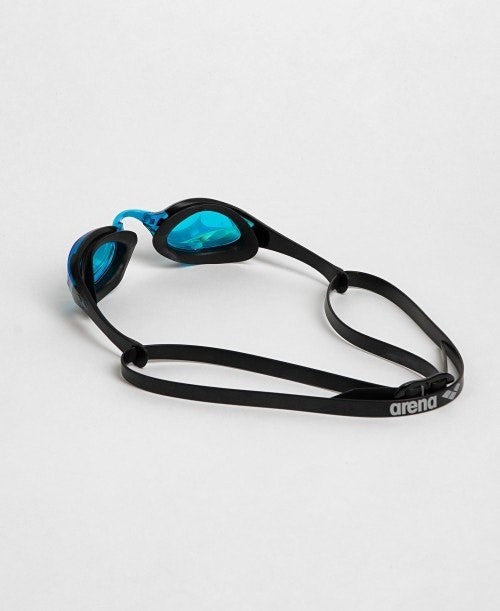 Arena - Cobra Edge Swipe Mirror Racing Goggles - Aqua/Black/Aqua