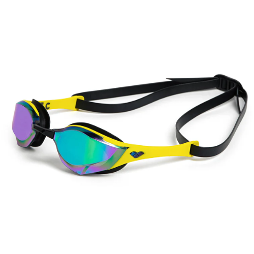 Arena - Cobra Edge Swipe Mirror Racing Goggles - Emerald/Yellow/Black