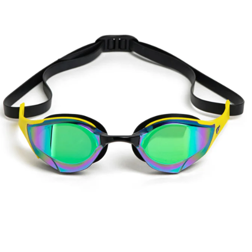 Arena - Cobra Edge Swipe Mirror Racing Goggles - Emerald/Yellow/Black