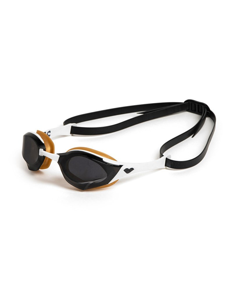 Arena - Cobra Edge Swipe Racing Goggles - Smoke/White/Gold