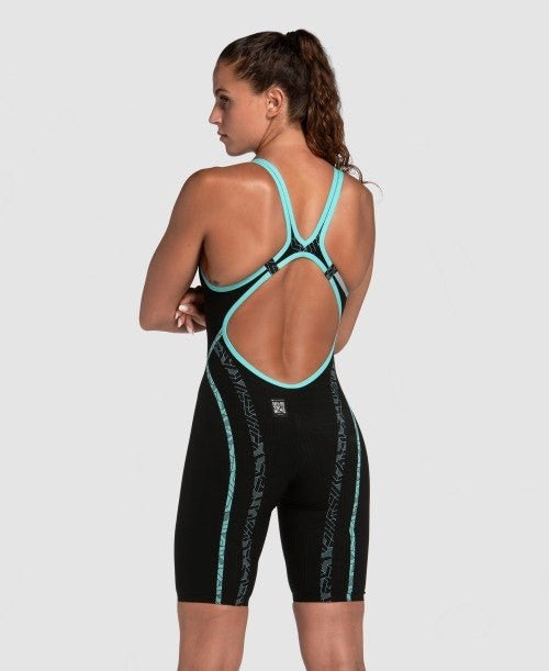 Arena - Womens - Powerskin Primo Open Back - Black Teal