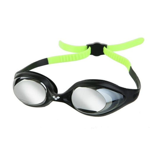 Arena - Spider Junior Mirror Goggle - Black/Silver/Green