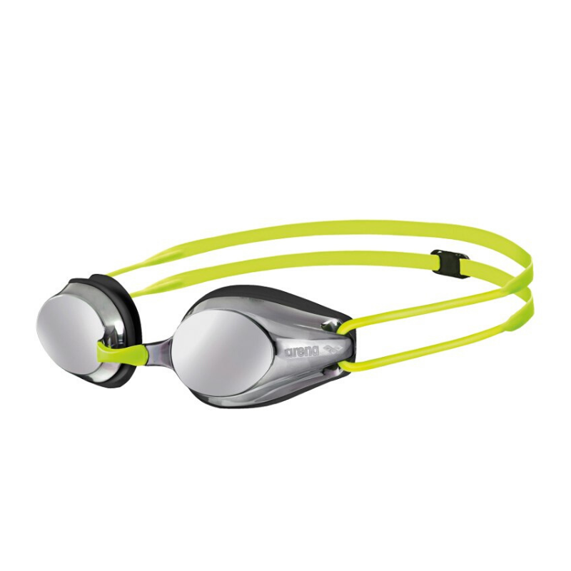 Arena - Tracks Junior Mirror Goggle - Silver Black Fluoro Yellow