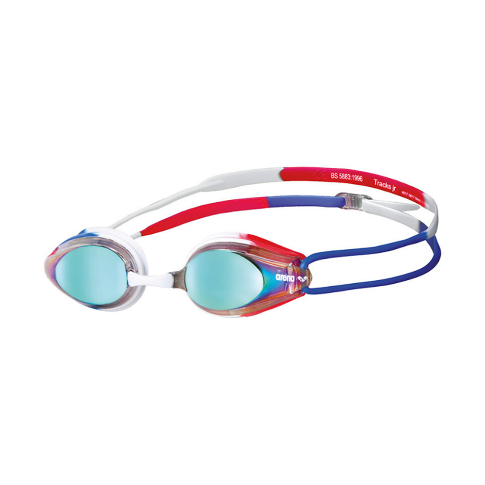 Arena - Tracks Junior Mirror Goggle - gold-blue-red