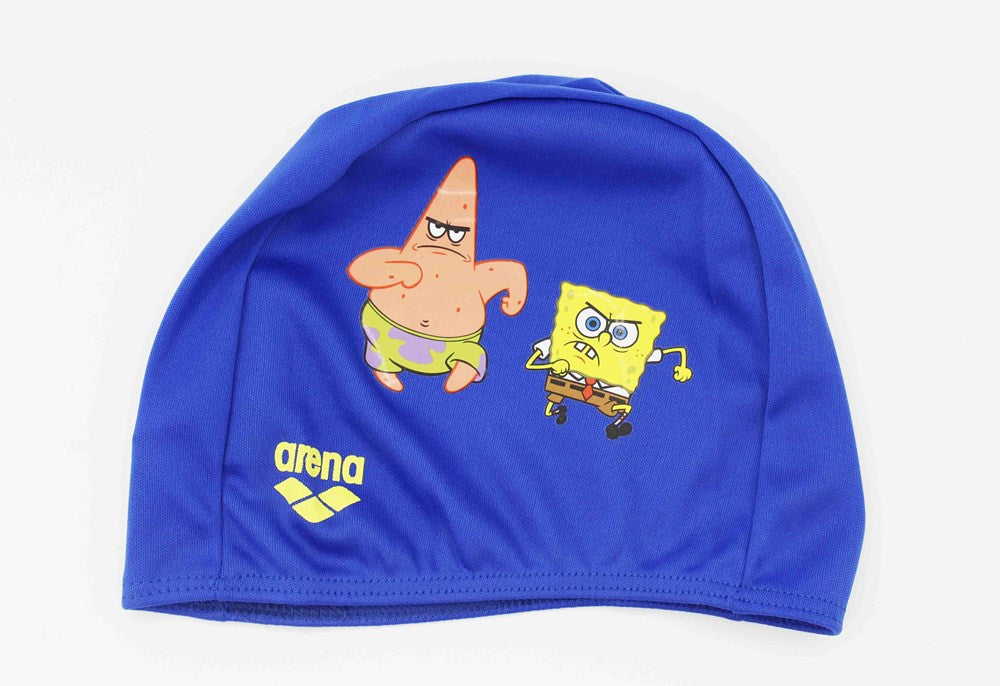 Arena - Junior Polyester Swim Cap - Spongebob Blue