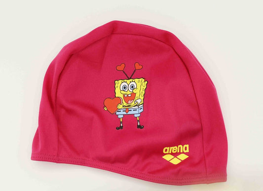 Arena - Junior Polyester Swim Cap - Spongebob Pink