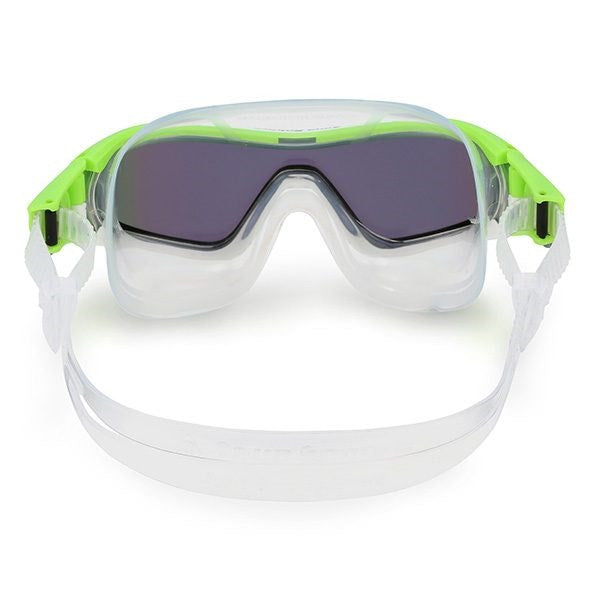 Aqua Sphere - Vista Pro Mask Mirror - Lime White Frame Mirror Lens