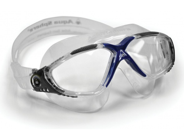 Aqua Sphere - Vista Mask - Grey Blue Frame Clear Lens