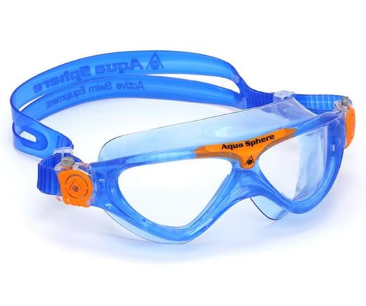 Aqua Sphere - Vista Junior Mask - Blue Orange Frame Clear Lens